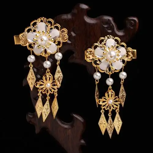 风痕汉服发饰发簪古装头饰古风复古流苏古代发夹发梳步摇舞蹈表演