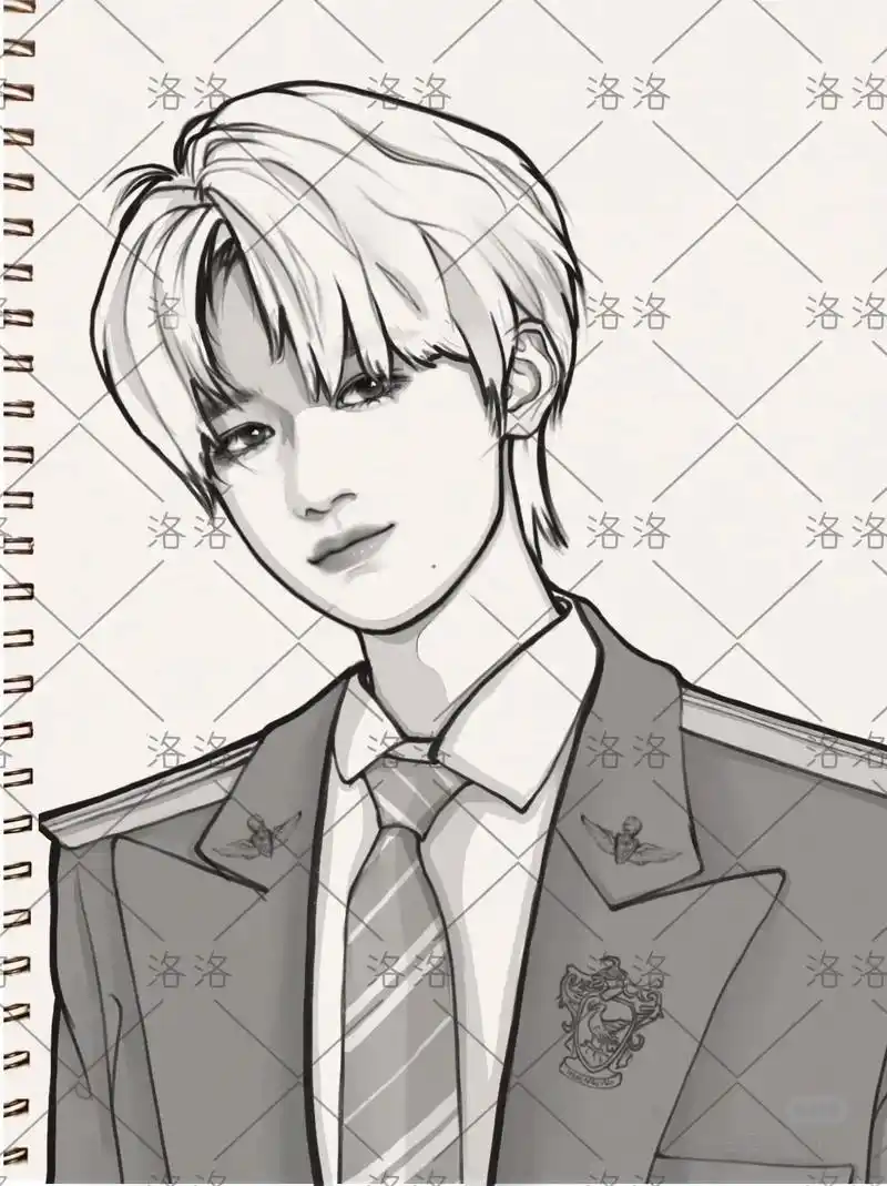 时代少年团宋亚轩线稿