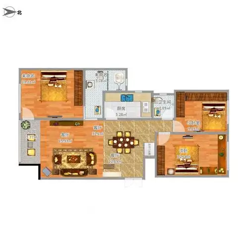 户型设计 河北省高阳县太和风景1号楼131.