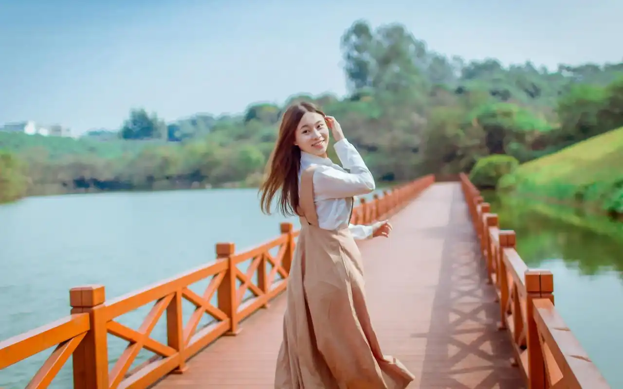 小清新美女萌妹纸高清电脑桌面壁纸