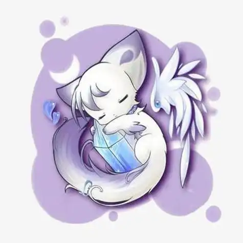 九尾白狐可爱简笔画可爱的九尾狐怎么画怎么画简笔画教程绘画吧-画画