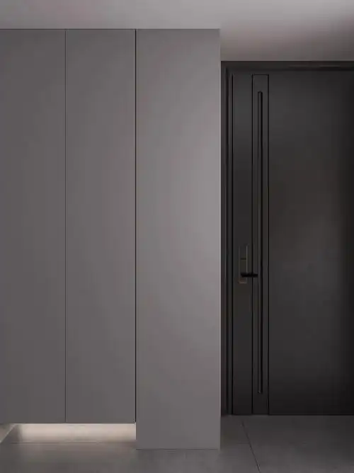 极简全屋定制75禾香板柜体搭配欧松板柜门