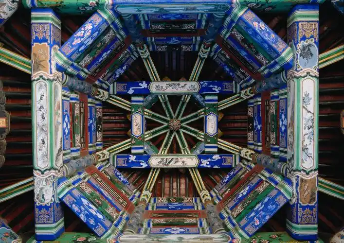 古建彩绘图片中国建筑寺庙彩绘古建筑宫殿建筑彩绘图案彩绘图案