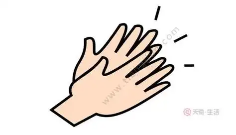 左手彩色简笔画