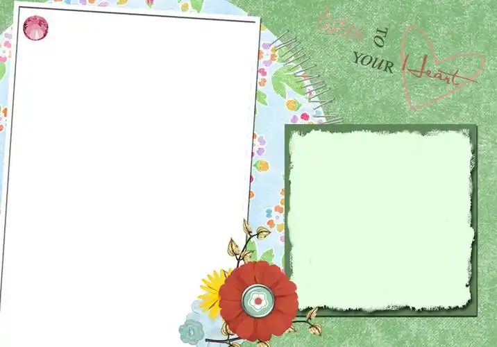 可爱卡通儿童相册背景素材