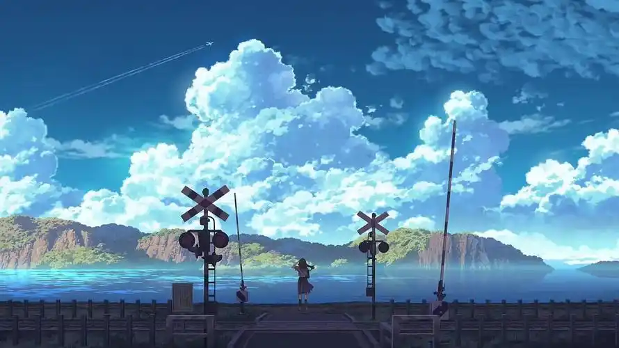 精致唯美的动漫天空场景高清壁纸