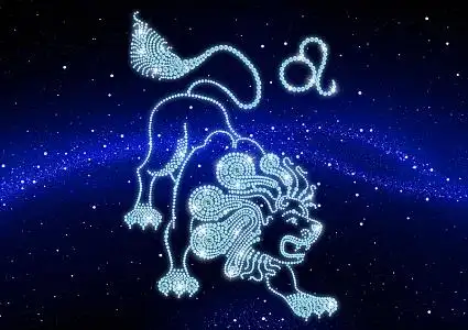 12星座中狮子座星座素材背景