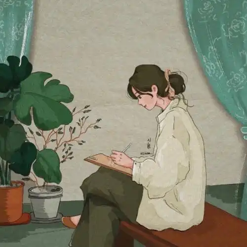 文艺风女生插画头像_腾讯新闻