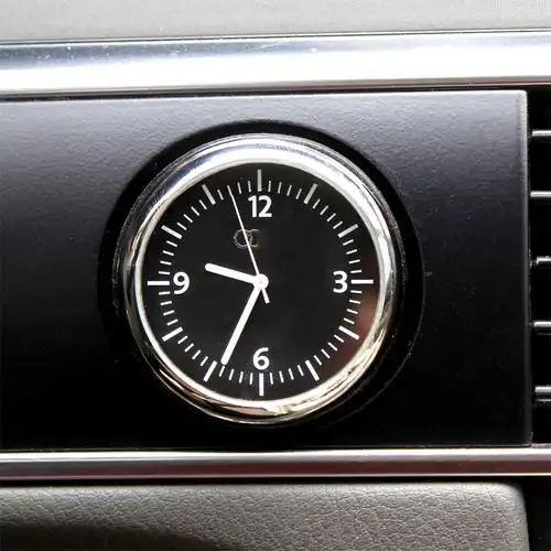 适用于奥迪q7车用表时钟钥匙孔a6l车载时钟表低调奢华汽车石英表