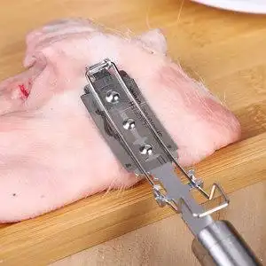 刮猪毛刀不锈钢去猪毛工具家用猪蹄猪脸猪脚牛羊动物肉拔毛剃毛器