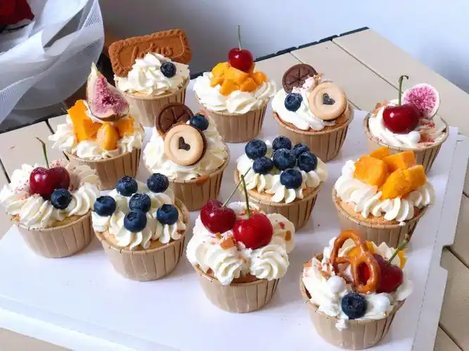 洛阳动物奶油纸杯蛋糕露营甜品小点心