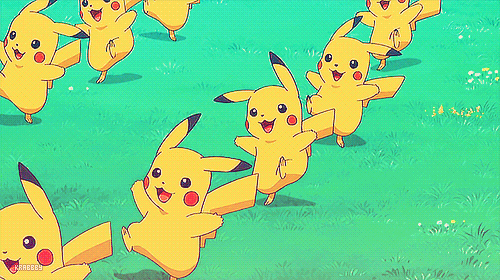 皮卡丘跳舞可爱日本动漫pokemongif动图_动态图_表情包下载_soogif