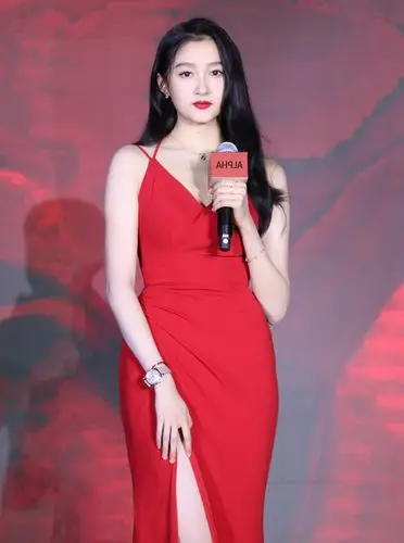 吊带红色节日连衣裙主持人敬酒服新娘回门关晓彤同款长裙薄款礼服