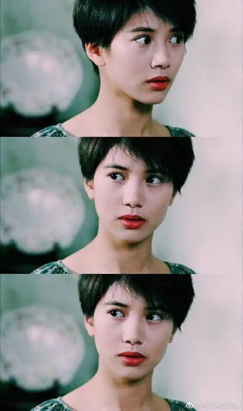 袁咏仪之前的短发完美诠释什么是可爱青春俏皮,小正太式的女生甚至是