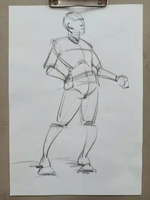 速写人物之动态练习