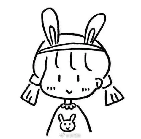 快手超火小女孩简笔画抖音特别火的ins简笔画头像