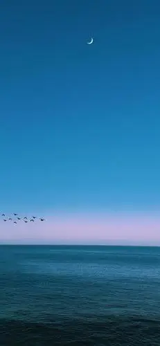 蓝色风景图片手机壁纸