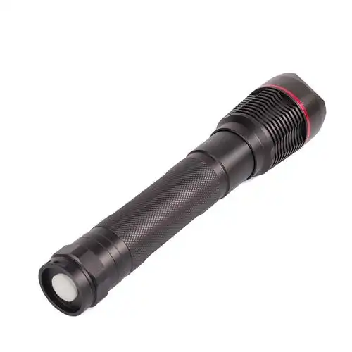户外露营防御性大功率led战术水下强光手电筒