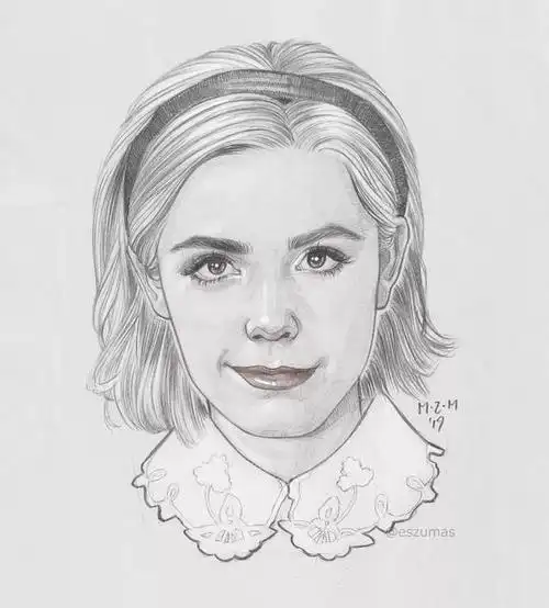 细腻动人的美女铅笔肖像画,如此迷人!