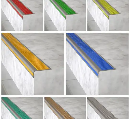 2021新款楼梯防滑条铝合金楼梯条台阶包边条室外踏步止滑压条幼儿园