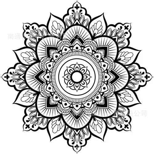 宗教莲花 图案自粘可移除pvc 墙贴 门贴 贴纸 家居装饰 厂家货源