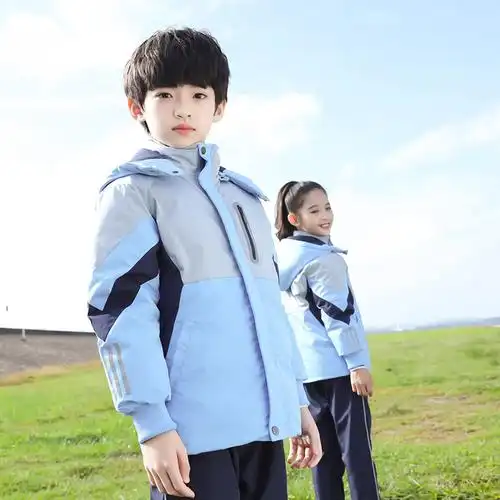 冬季校服小学生棉服加厚套装学院风中中学生两件校服