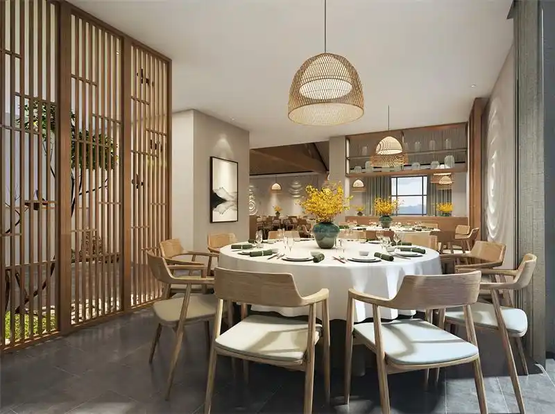 田园式的私房菜馆设计,置身于清新雅致的餐饮氛围中