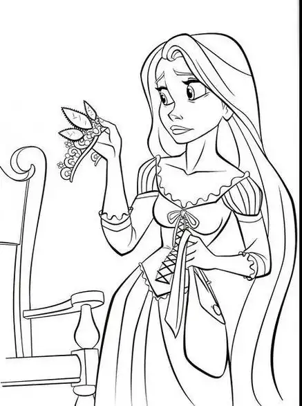 长发公主乐佩长发公主怎么画简笔画公主简笔画图片大全长发公主画画