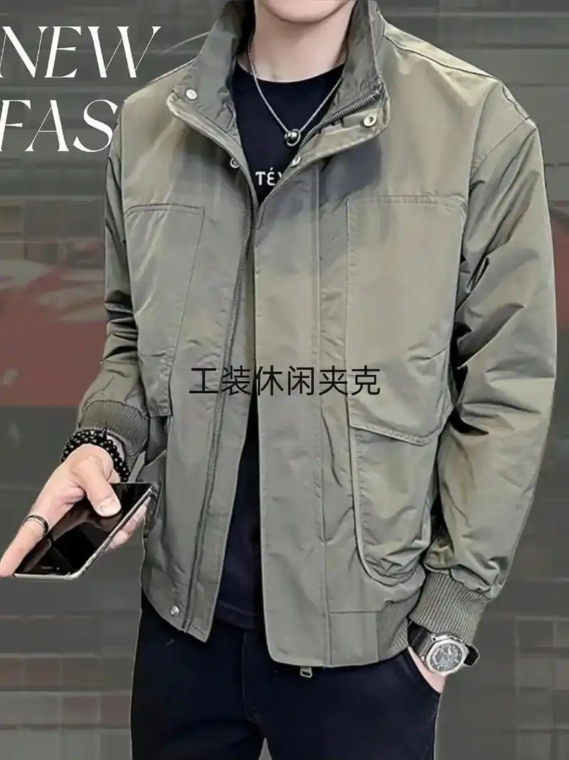 男神们,这款啄木鸟休闲时尚百搭翻领潮流夹克外套太帅了,不管什 - 抖