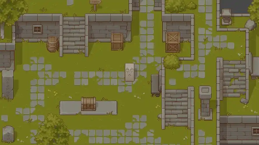 像素风地图地块绘制(一个场景) - 米画师