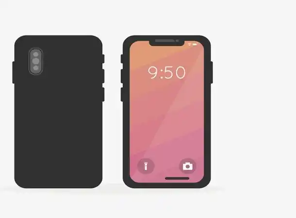 黑色苹果手机模型