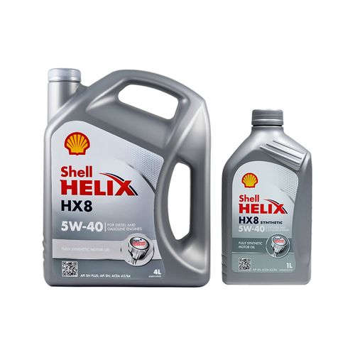 shell壳牌小灰壳hx8 5w-40 4l 1l进口全合成汽车机油发动机润滑油