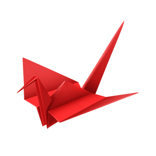 红色千纸鹤