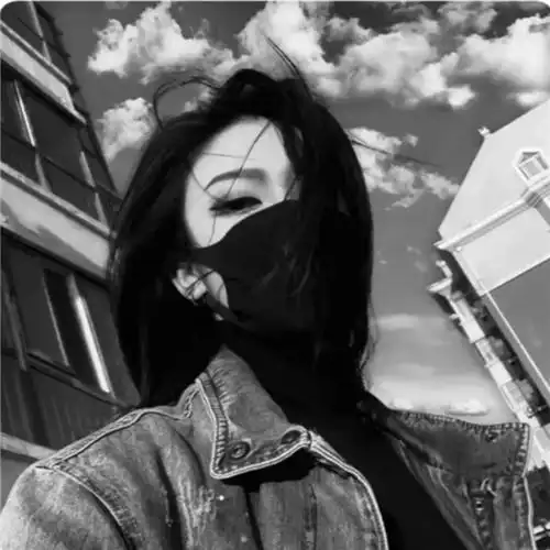 女生冷酷无情霸气黑白头像图片