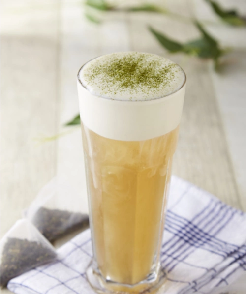 青柠绿茶奶盖