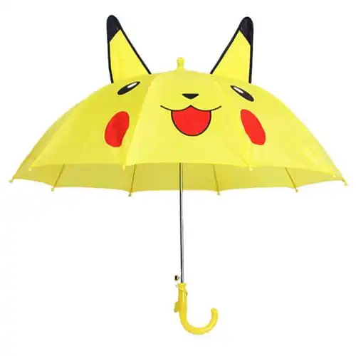 雨伞幼儿园小孩雨伞小学生可爱遮阳防晒伞直柄伞皮卡丘卡通动物公主伞