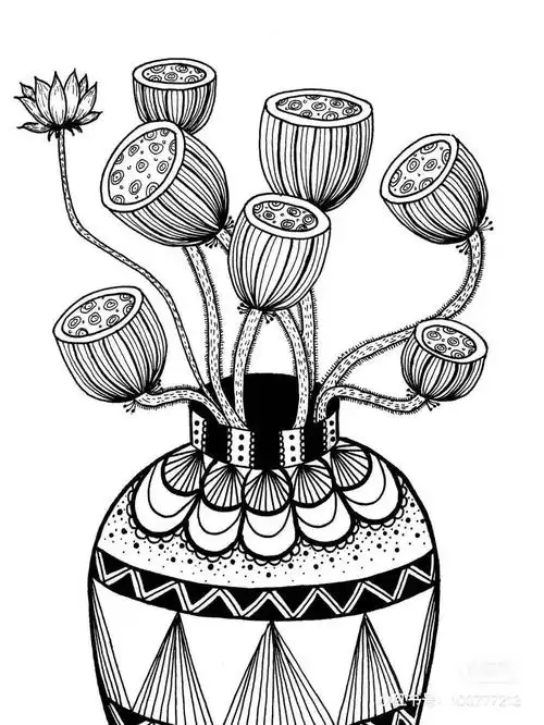 50种创意线描,用简单的笔画出超精美的画作,颜值好看又耐看_线条