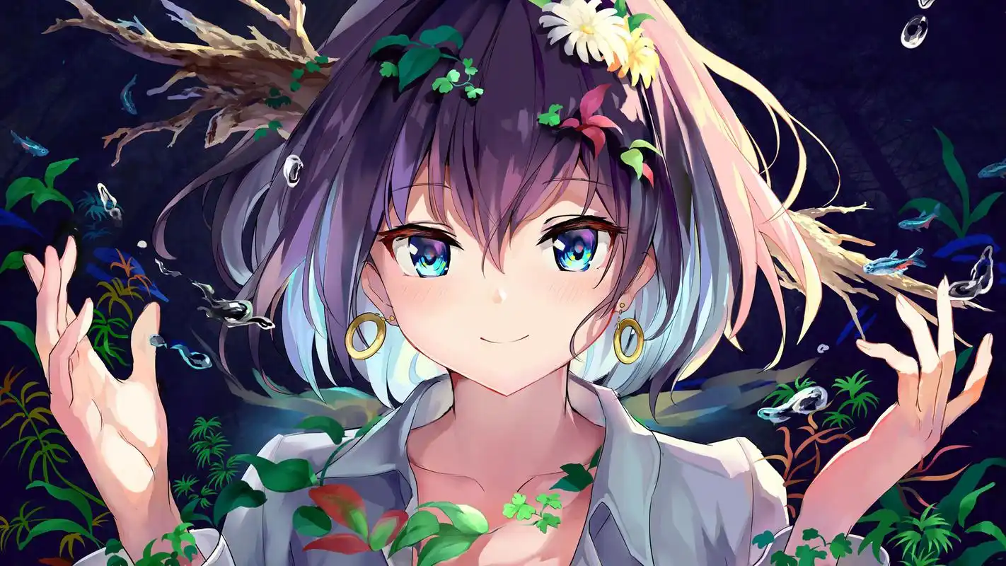 二次元唯美插画桌面壁纸