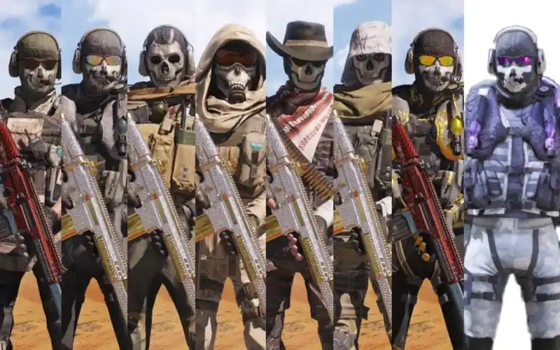 使命召唤手游八款幽灵皮肤第三第一人称展示你喜欢吗