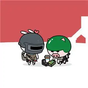 2021精选高清吃鸡手绘情侣头像图片大全