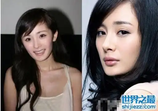 杨幂素颜照判若两人