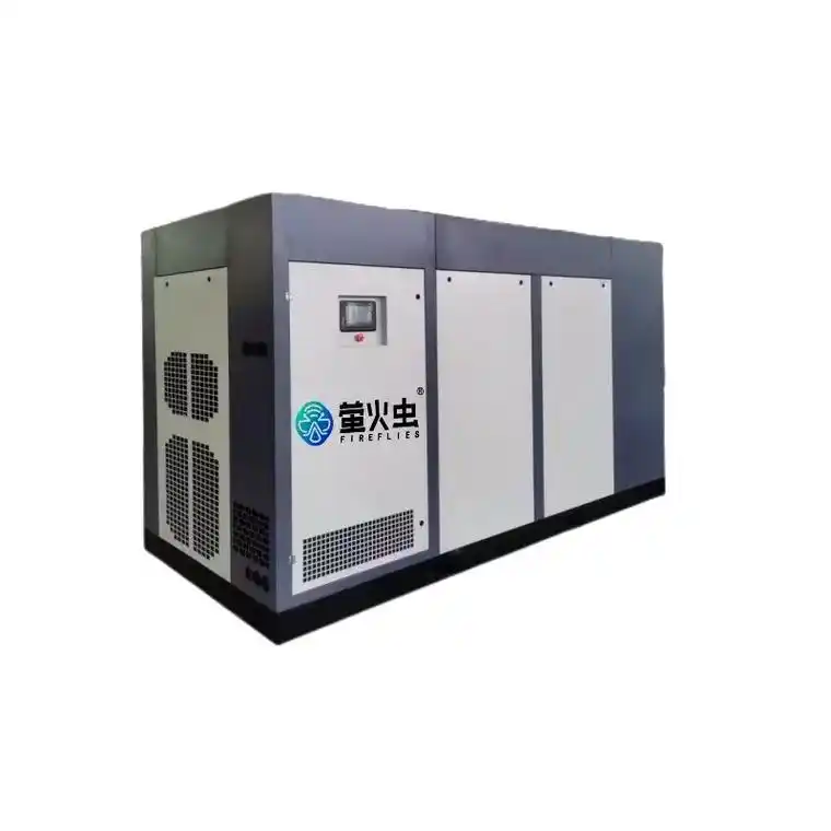 萤火虫全智能螺杆双级压缩空气压缩机.低噪音,省电节能,高可靠 - 抖音