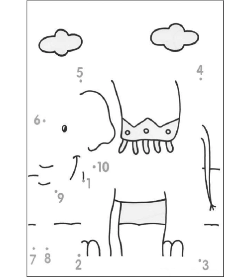 学前儿童练习-数字1-10连线答案