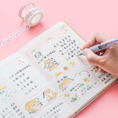 手帐本套装小清新创意韩国手账本女网红可爱彩页简约笔记本子加厚记事