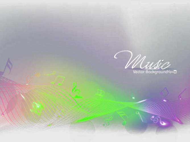 绚彩光效图案音乐素材图片