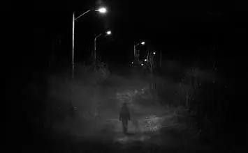 需要几张黑夜女背影图片,恐怖点的