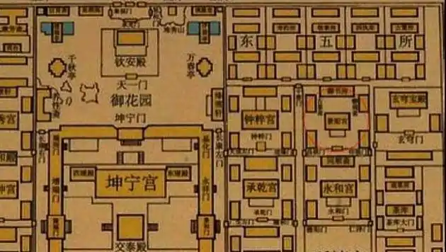 太后:宁圣宫皇帝:御乾宫【养心殿,御雄殿】皇后:坤宁宫【正殿,永寿殿