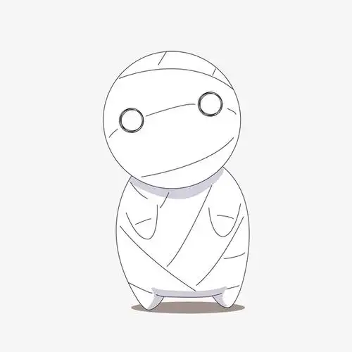 卡通木乃伊矢量图下载