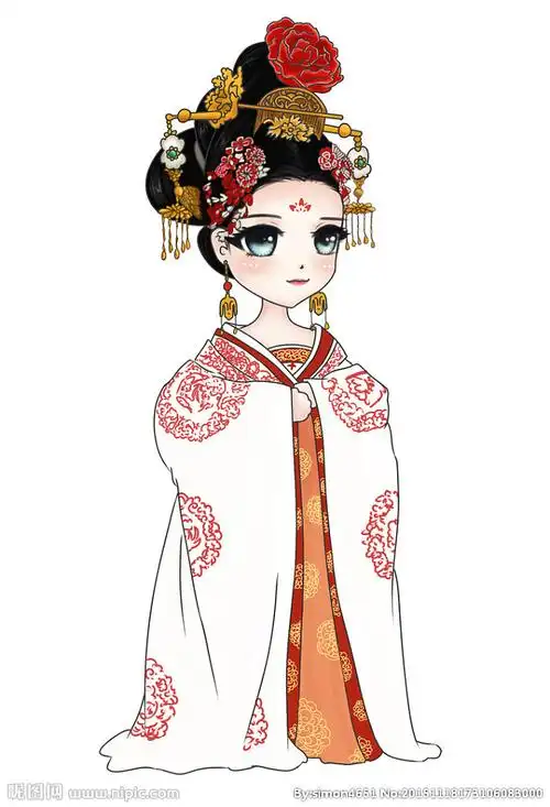 11:16:18武则天卡通漫画形象/参考/插画/漫画/人物/场景/闪屏/h503