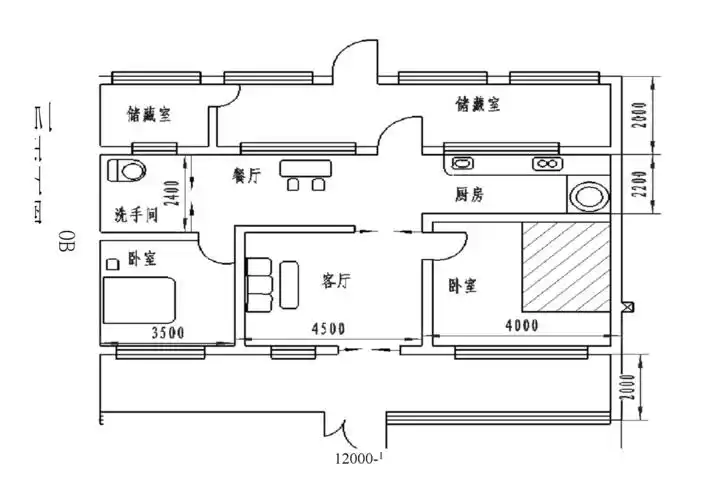农村砖瓦房屋建筑设计图.docx 21页